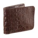 Carteira Masculina Premium Couro Jacaré Marrom